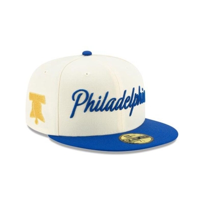 Brown Philadelphia 76ers Hat - New Era NBA 2019 NBA Authentics City Series 59FIFTY Fitted Caps USA7183926